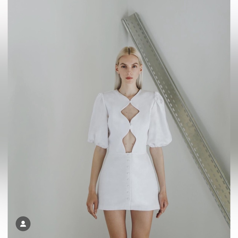 Maet Tian linen mini dress
